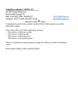Katalog / cenovnik